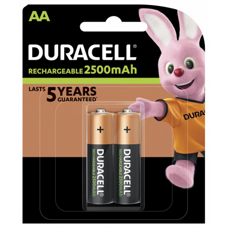 Duracell PreCharged AA NiMh 1.2V 2500 mAh (2 kos)