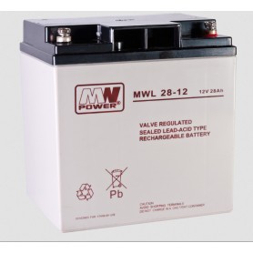 12V 28Ah AGM akumulator MWL 28-12