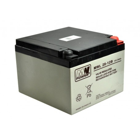 12V 28Ah AGM akumulator MWL 28-12B