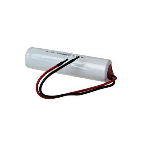 2.4V 2500 mAh NiCd baterijski sklop 28.2x99.5 mm