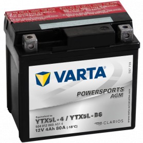 Varta YTX5L-BS 12V 4Ah 80A