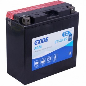 Exide ET14B-BS 12ah 190A(EN) 150x70x145