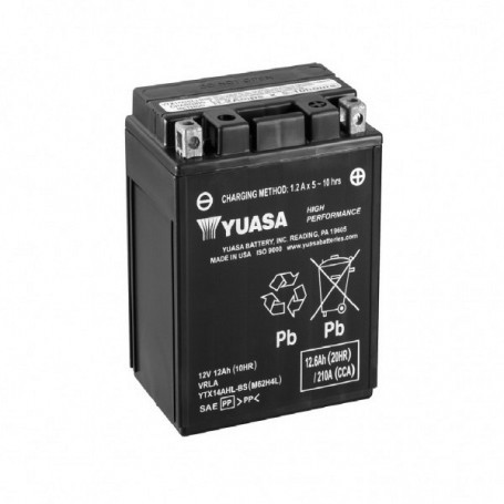 Yuasa YTX14AHL-BS 12V 12Ah 210A