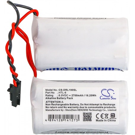 Baterija za Saflock 6800121, 6V 2700 mAh