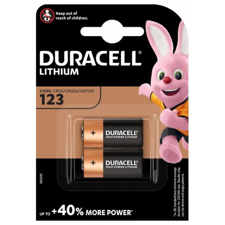 Duracell  CR123A 3V / 1400mAh Ultra Lithium 