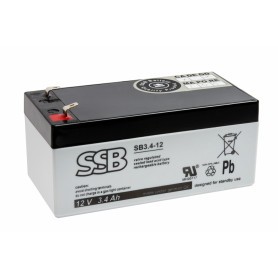 12V 3.4Ah AGM akumulator SB 3.4-12