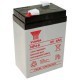Yuasa NP4-6 6V / 4Ah Faston 4,8 mm 