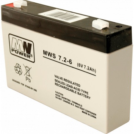 6V 7Ah AGM akumulator MW 7,2-6