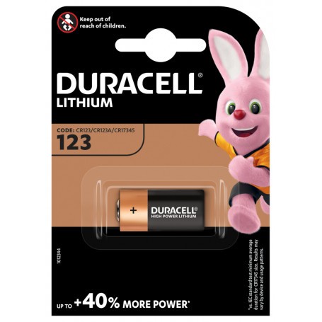 Duracell CR123A 3V 1400 mAh