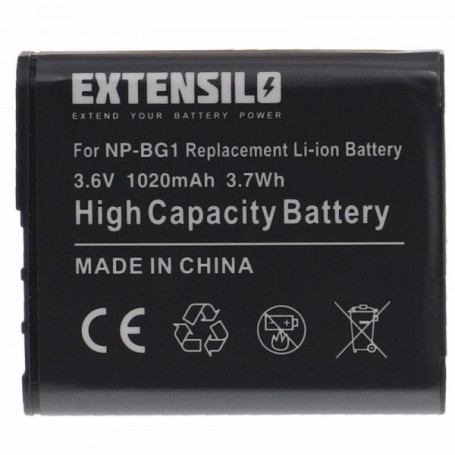 Baterija NP-BG1/NP-FG1 i Ładowarka BC-CSG ® do Sony DSC H10, H20, H50, HX5, HX10, T50, W50, W70 3.7V 1100mAh
