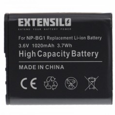 Baterija NP-BG1/NP-FG1 in polnilnik BC-CSG ® za Sony DSC H10, H20, H50, HX5, HX10, T50, W50, W70 3.7V 1020mAh