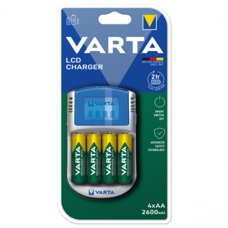 Varta LCD Charger - polnilnik + 4xAA 2400 mAh baterije