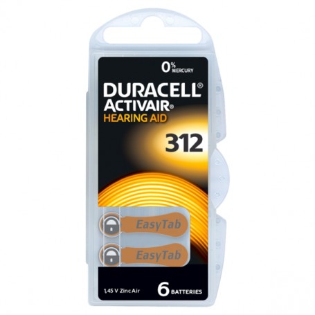 Duracell 312AC 1,4V / 160mAh baterije za slušni aparat