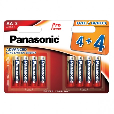 Panasonic Pro power LR06 AA 4+4 GRATIS!