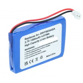 Baterija za Albrecht 083448, JHHY903448A - 1300 mAh 3.7 V Li-Ion