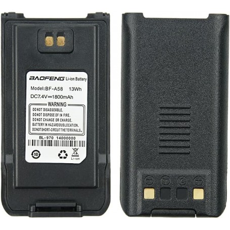 Baterija za Baofeng BF-A58, BL-970 - 1800 mAh 7.4 V Li-Ion