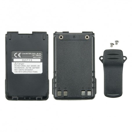 Baterija za Icom BP-227, BP227 - 1800 mAh 7.4 V Li-Ion + Belt Clip