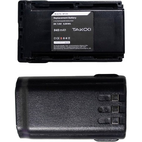 bterija za Icom BJ-2000, BP-232H, BP-231N, BP-232, BP-231, BP-230, BP-230N - 940 mAh 7.4 V Li-Ion