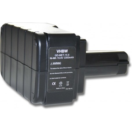 Metabo 6.02276.51, 6.02260.00, 6.02293.50 Electric Power Tool - 3300 mAh, 15.6 V, NiMH