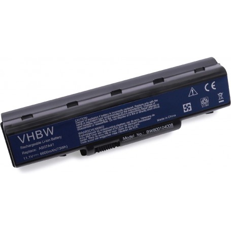 Baterija za Acer AS07A51, AS07A31, AS07A32, AS07A41, AS07A42 - 6600 mAh 11.1 V Li-Ion