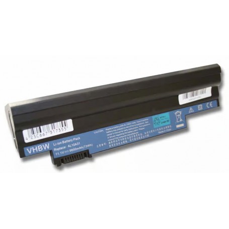 Baterija za Acer Aspire One D255, D257, D260, D270 - 6600 mAh 11.1V Li-Ion