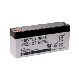 Akumulator SSB Battery SB 3.4-6 6V 3.4Ah