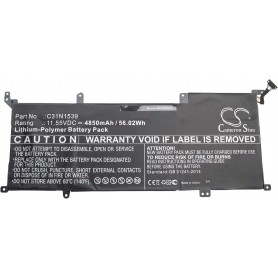 Baterija za Asus 0B200-01180200, C31N1539 - 4850 mAh 11.55V Li-polymer