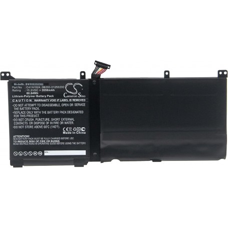 Baterija za Asus 0B200-01250200, C41N1524 - 3950 mAh 15.2V Li-polymer