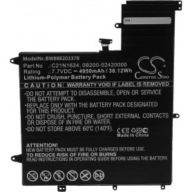 Baterija za Asus 0B200-02420000, C21N1624 - 4950 mAh 7.7V Li-polymer