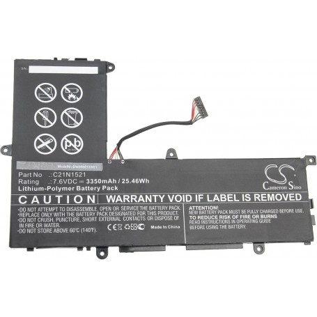 Baterija za Asus C21N1521, 0B200-01870000 - 3350 mAh 7.6V Li-polymer