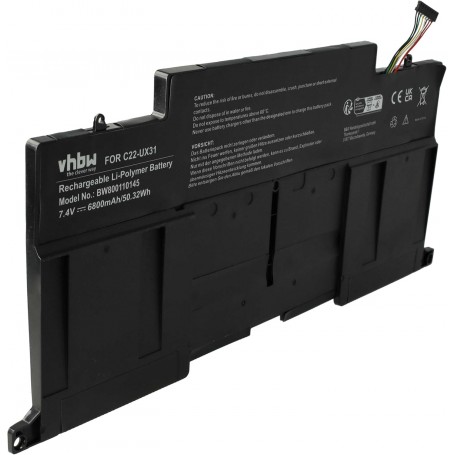 Baterija za Asus C22-UX31 - 6800 mAh 7.4V Li-polymer
