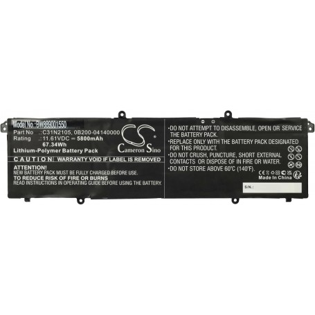 Baterija za Asus C31N2105, 0B200-04140000 - 5800 mAh 11.61V Li-polymer