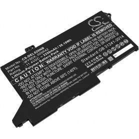 Baterija za Dell 005R42, WY9DX - 3350 mAh 11.4V Li-polymer