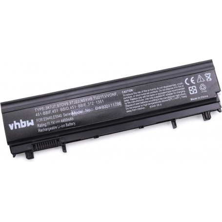 Baterija za Dell 0FT69, 045HHN, 0K8HC, 0FT6D9, 0M7T5F, 0NVWGM - 4400 mAh 11.1V Li-Ion