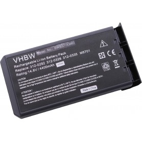 Baterija za Dell 312-0292, 312-0326, 312-0334, 312-0335 - 4400 mAh 14.8V Li-Ion