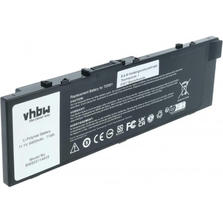 Baterija za Dell 451-BBSF, 451-BBSB, 451-BBSE, 1G9VM, 0FNY7 - 6400 mAh 11.1 V Li-polymer