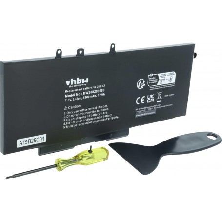 Baterija za Dell 451-BBZG, 0DY9NT, 3DDDG, 03VC9Y, 00JWGP, 4yfvg - 8800 mAh 7.6 V Li-Ion