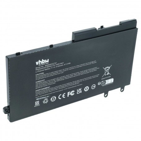 Baterija za Dell 49HG8, H82T6, K7C4H, R8D7N, TNT6H, W8GMW - 4150 mAh 11.4 V Li-Ion
