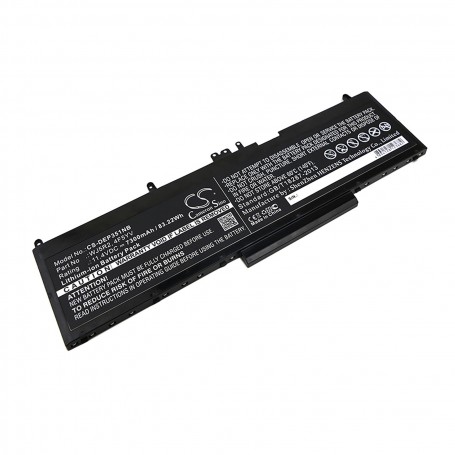 Baterija za Dell 4F5YV, WJ5R2 - 7300 mAh 11.4 V Li-Ion