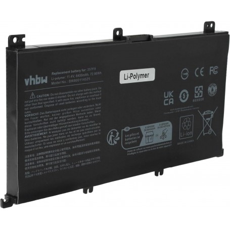 Baterija za Dell 71JF4, P57F002, 00GFJ6, 071JF4, 357F9 - 6400 mAh 11.4 V Li-polymer