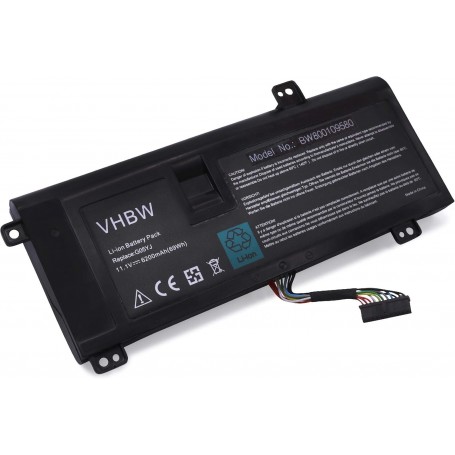 Baterija za Dell 8X70T, G05YJ, 08X70T, 0G05YJ, GO5YJ, Y3PN0 - 6200 mAh 11.1 V Li-Ion