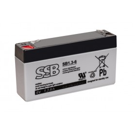 6V 1.3Ah AGM Akumulator SSB1.3-6