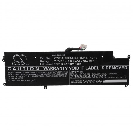 Baterija za Dell G7X14, 0XCNR3, P63NY, N3KPR - 5650 mAh 7.6 V Li-polymer