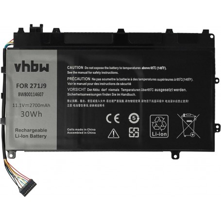 Baterija za Dell MN791, 3WKT0, GWV47, 0MN791, 271J9, 0GWV47 - 2700 mAh 11.1 V Li-polymer