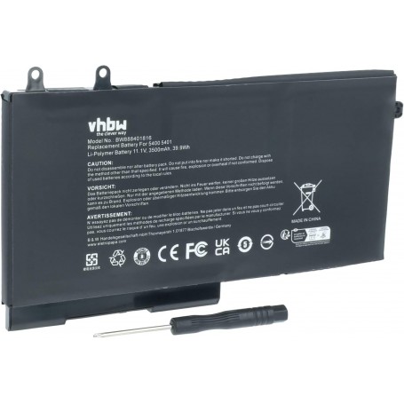 Baterija za Dell XV8CJ, 7VTMN, 01V1XF, 27W58, 1V1XF - 3500 mAh 11.4 V Li-polymer