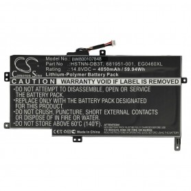 Baterija za HP 681951-001, 681881-171, EG04, 681881-271 - 4050 mAh 14.8 V Li-polymer