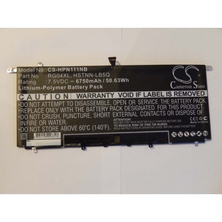 Baterija za HP 734746-221, HSTNN-DB5Q, 734998-001, 734746-421 - 6750 mAh 7.5 V Li-polymer