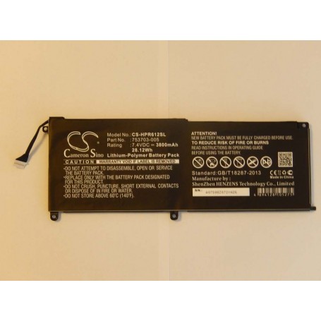 Baterija za HP 775691-001, 753703-005, 753329-1C1, HSTNN-IB6E - 3800 mAh 7.4 V Li-polymer
