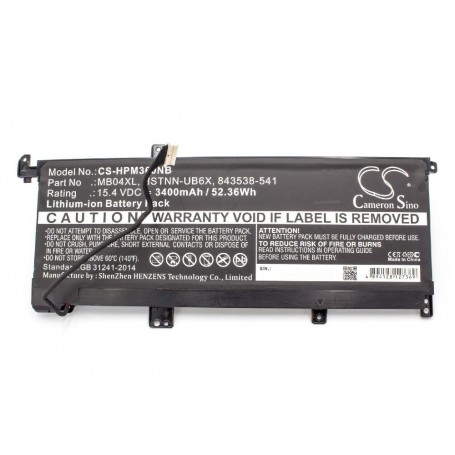 Baterija za HP 843538-541, 844204-850, 844204-855 - 3400 mAh 15.4 V Li-polymer