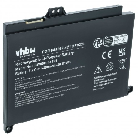 Baterija BP02XL do HP Pavilion 15-AU 15-AU051NW 15-AU071NW 15-AU102NW 15-AU107NW 15-AW 15-AW010NW